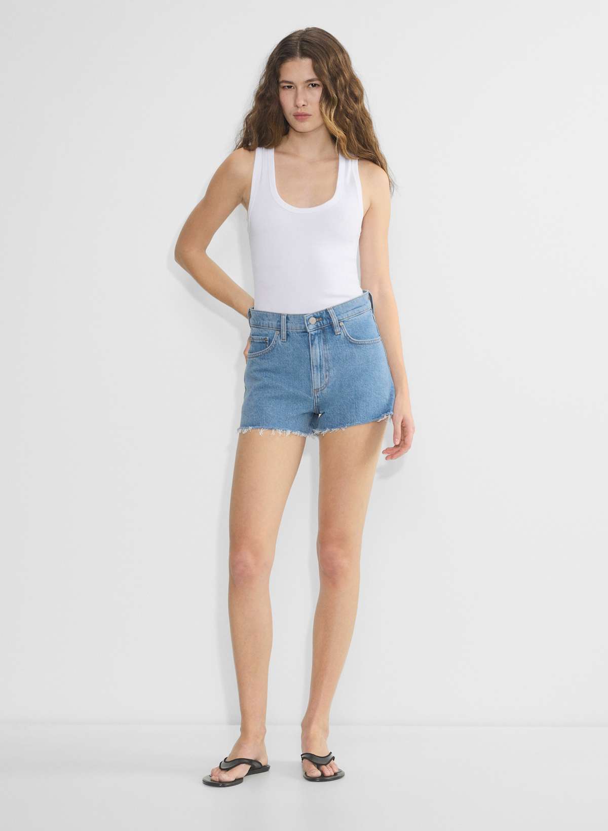 Denim Forum Jodie Hi-Rise Mini Denim Short