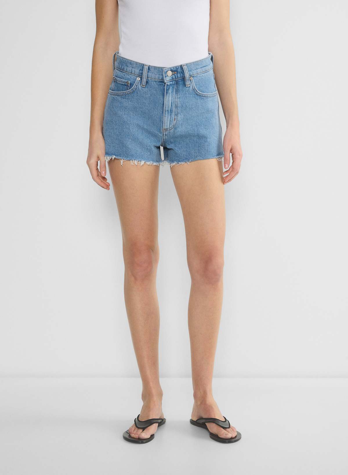 Denim Forum Jodie Hi-Rise Mini Denim Short - Image 3