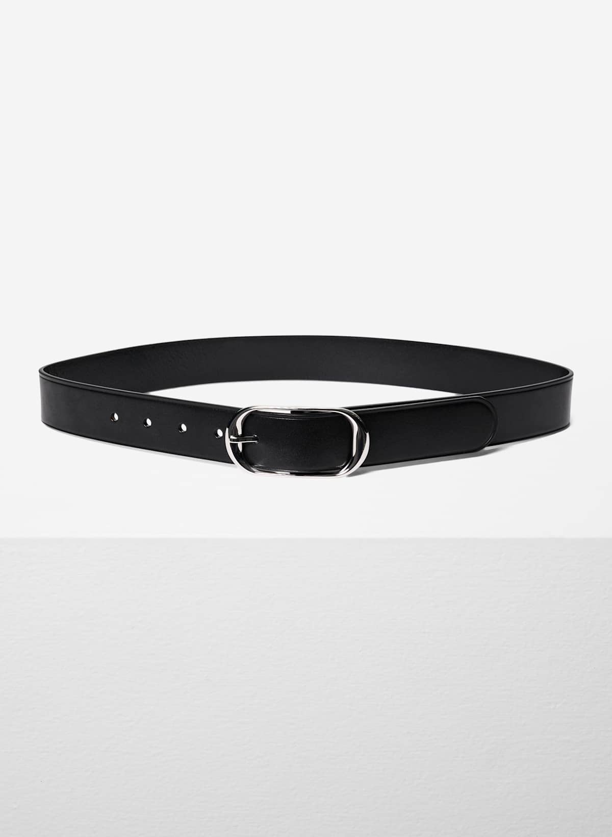 Halo Solid Brass Leather Wide Belt - Image 2