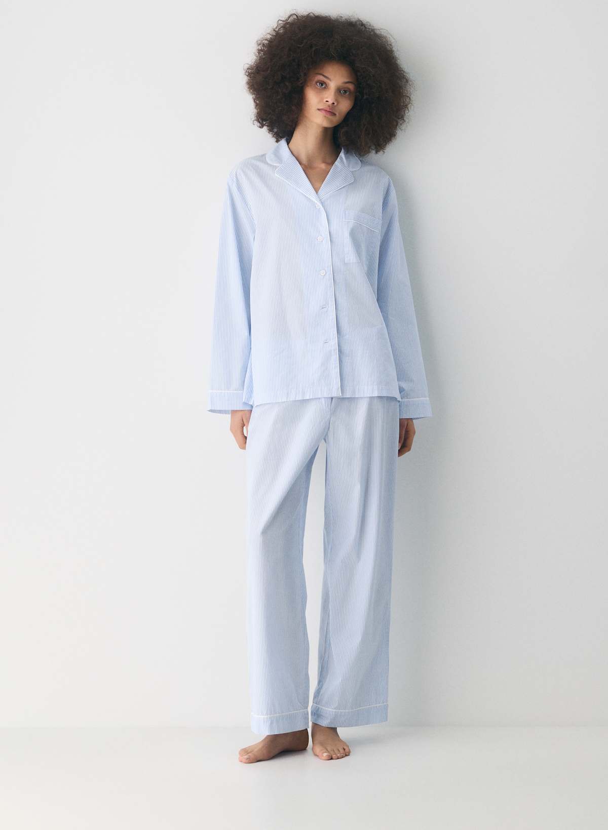 Laze Poplin Pajama Shirt