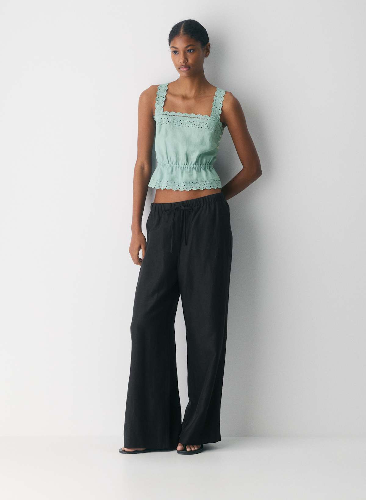 Driftline Linen Top