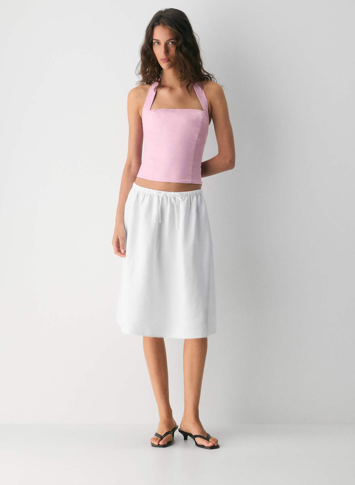 Whisper Linen Halter Top - Image 2
