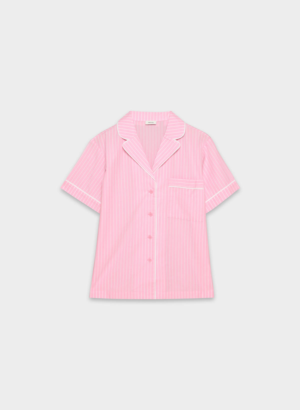 Laze Poplin Shortsleeve Pajama Shirt - Image 2
