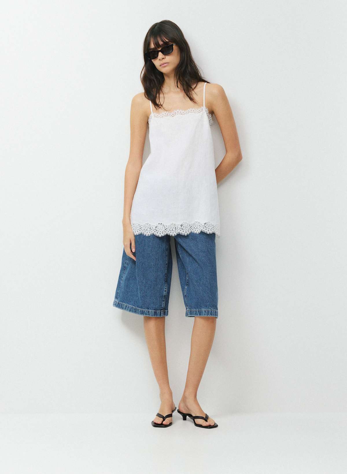 Serif Linen Camisole