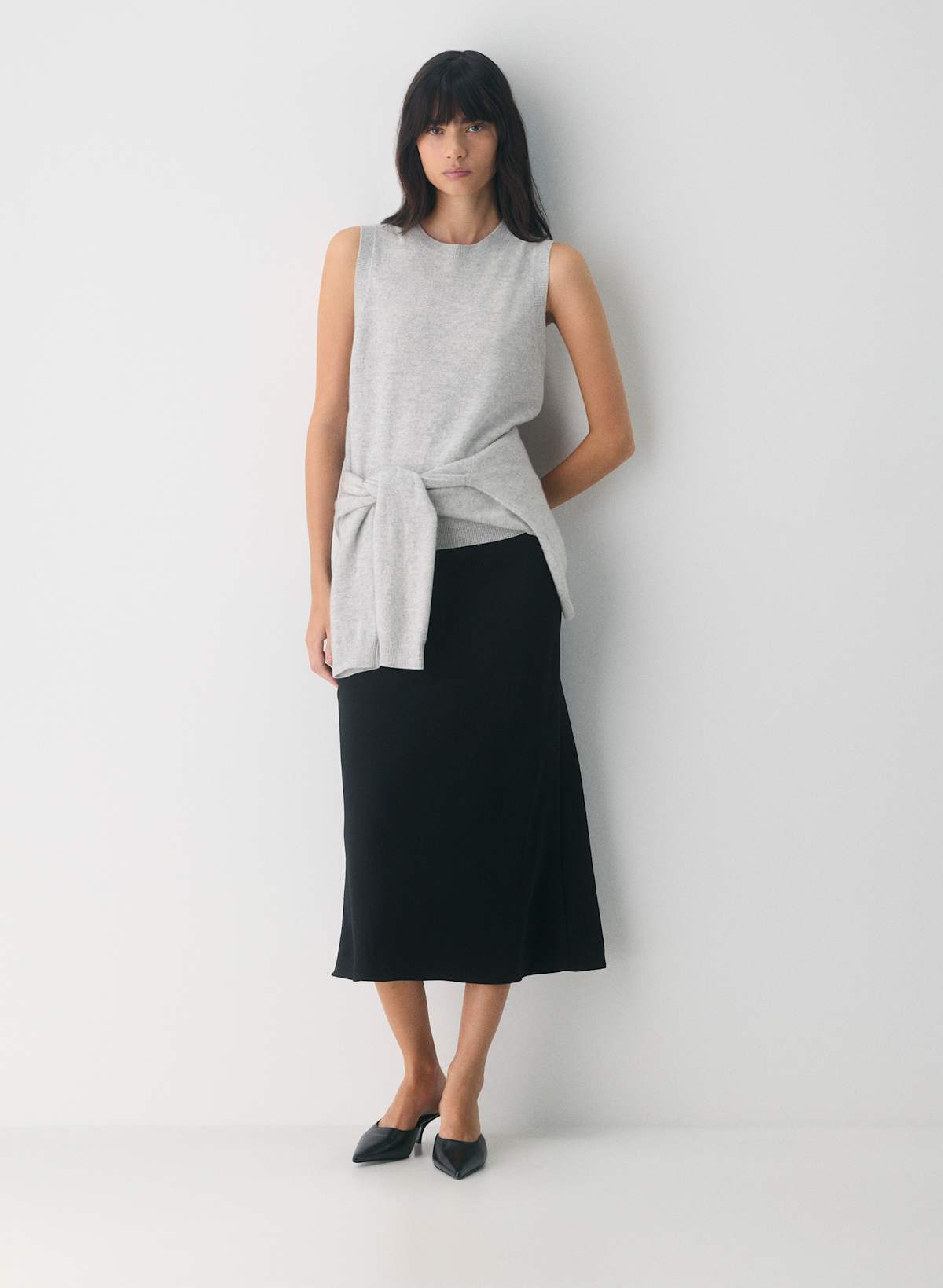 Bare Cashmere Monogram Sweater Vest