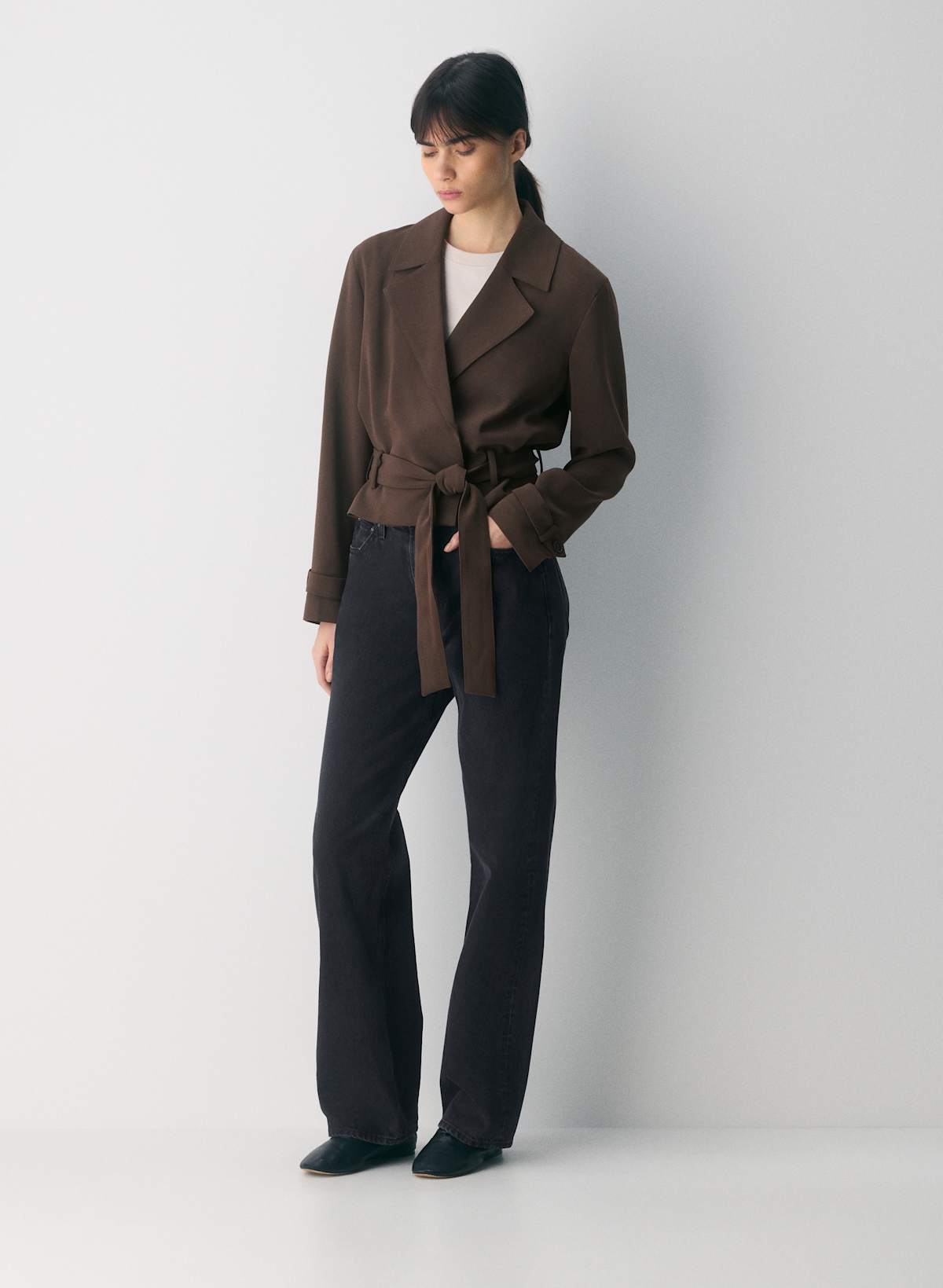 Postage Trench Coat - Sway Crepe - Image 2