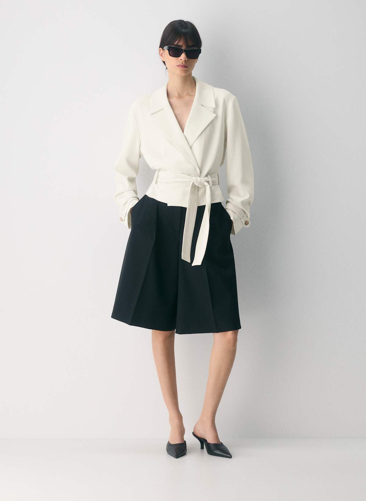 Postage Trench Coat - Sway Crepe