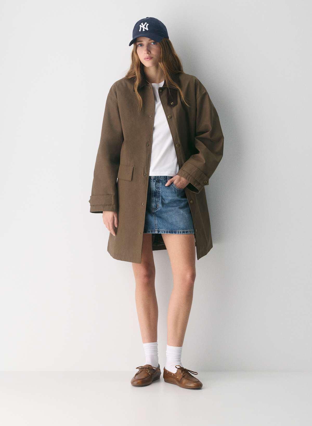 Soundwave Waxed Trench Coat
