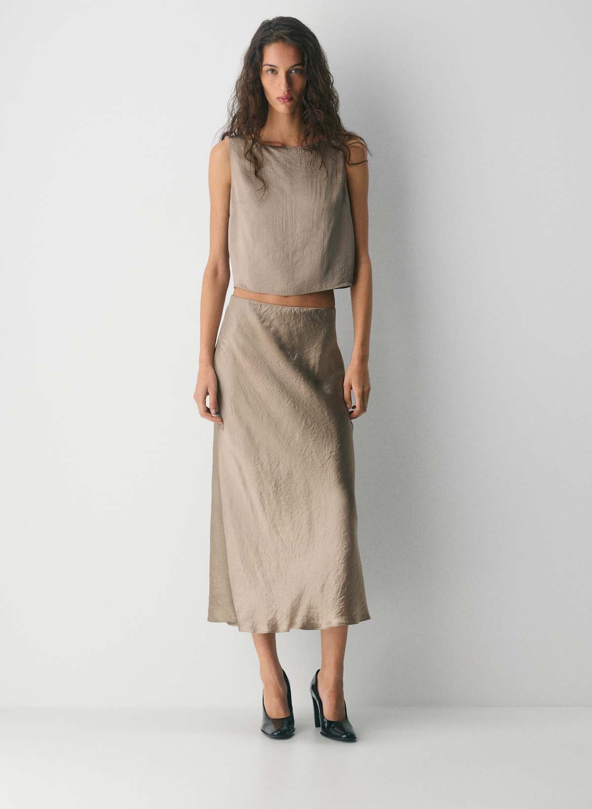 Slip Satin Maxi Skirt - Image 2