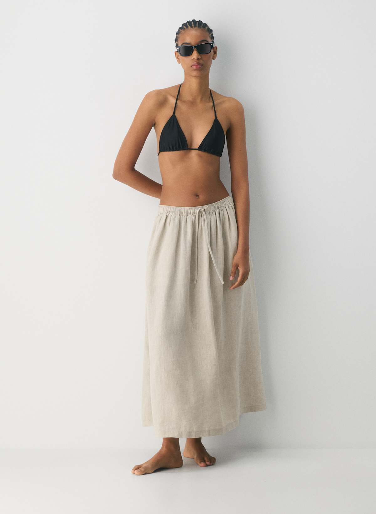 Socialite Linen Skirt