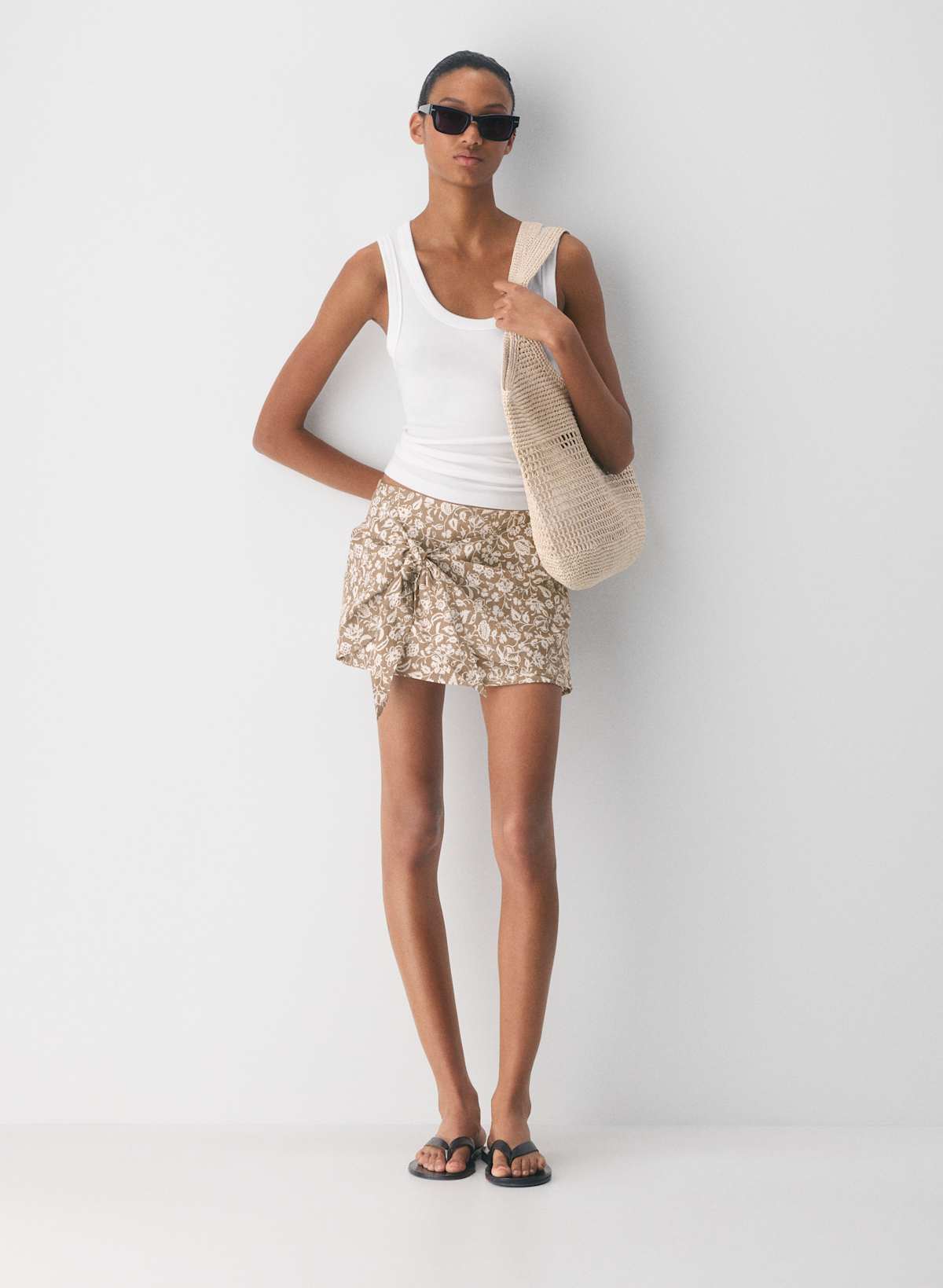 Palmshade Linen Skirt