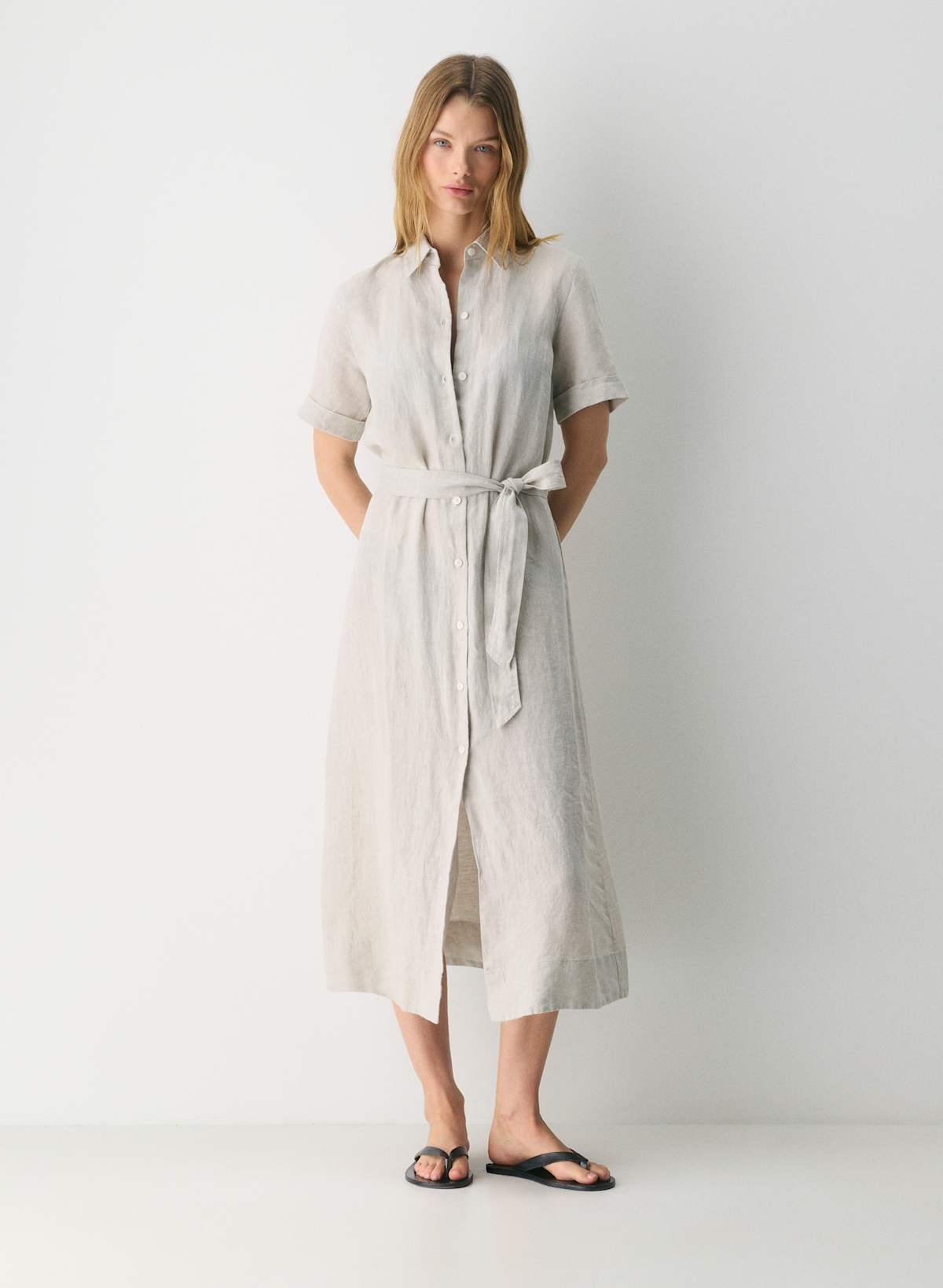 Eleta Linen Maxi Dress