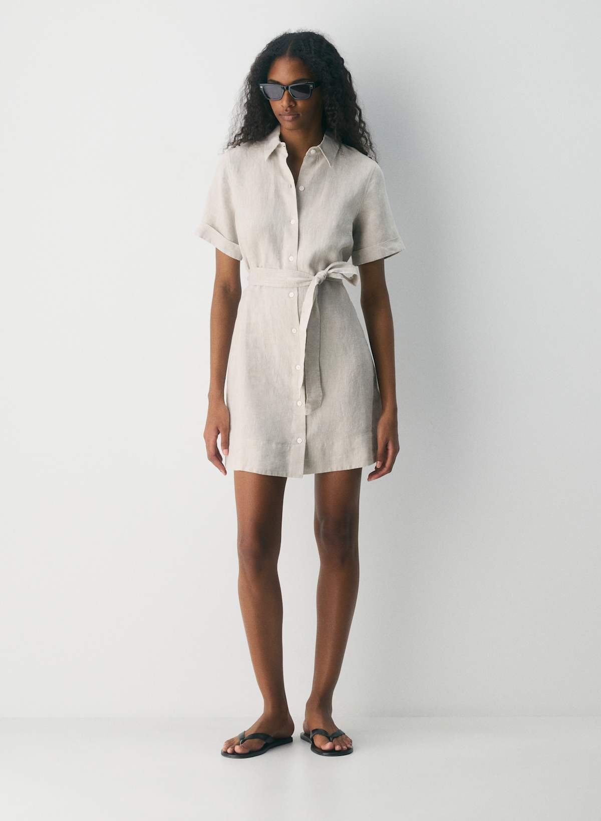 Eleta Linen Mini Dress