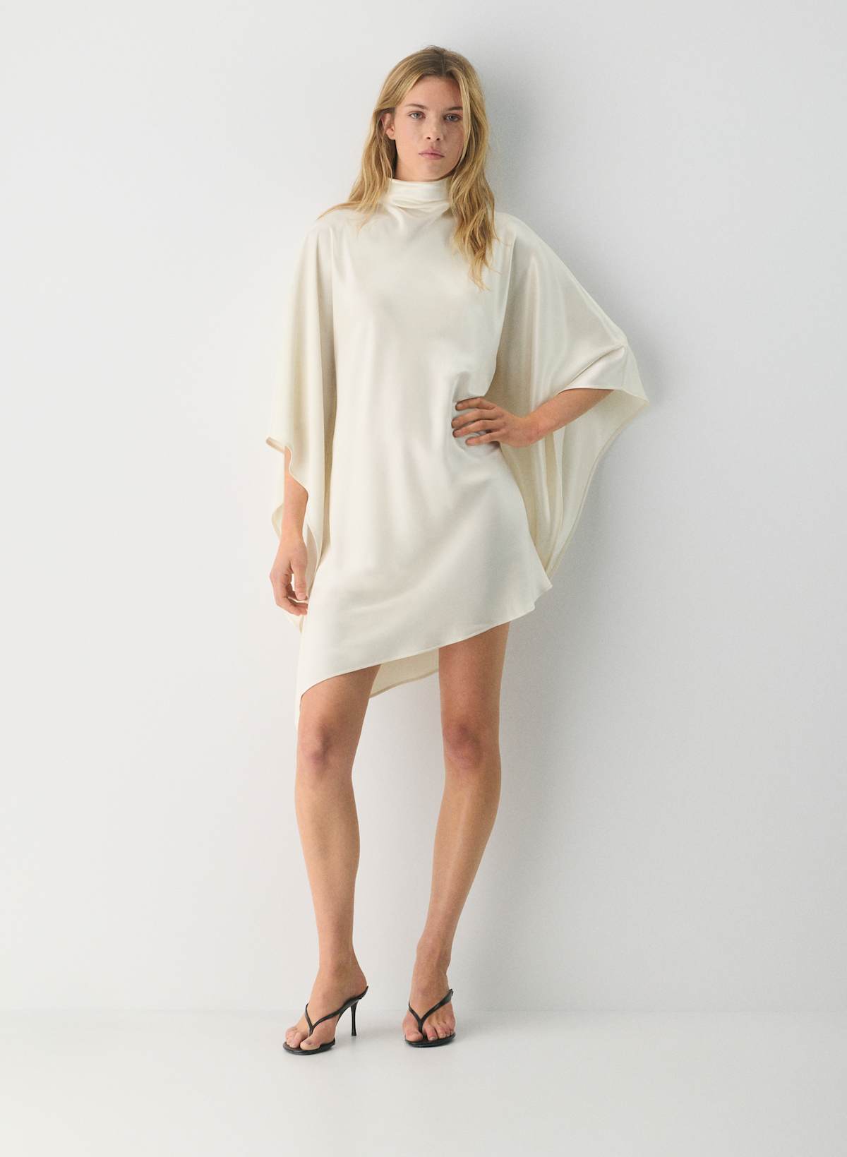 Fan Satin Dress - Image 3