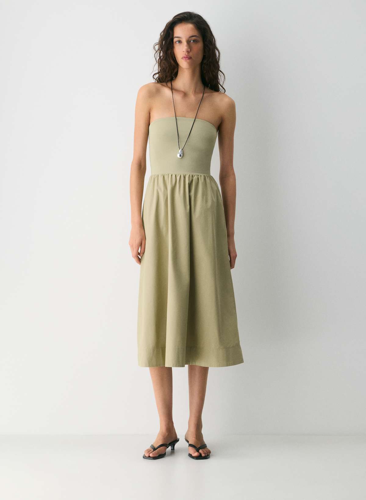 Fluid Poplin Dress - Image 3