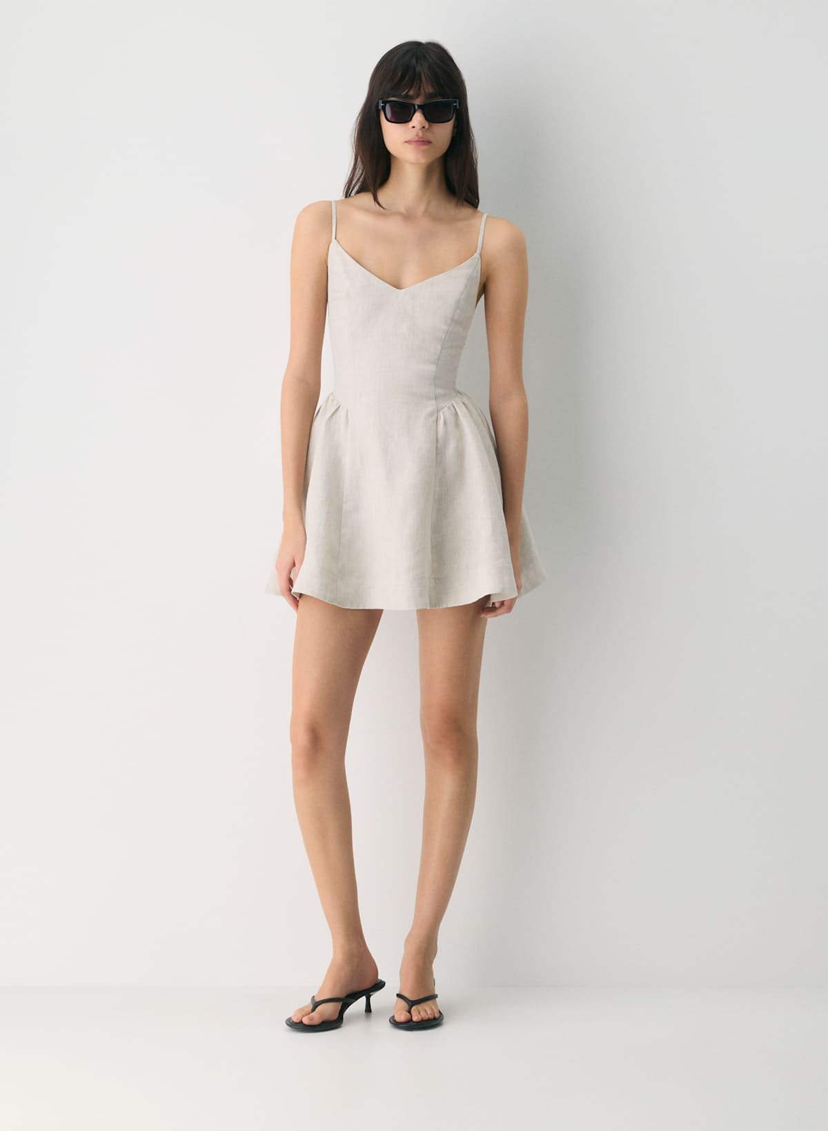 Technique Linen Mini Dress - Image 3