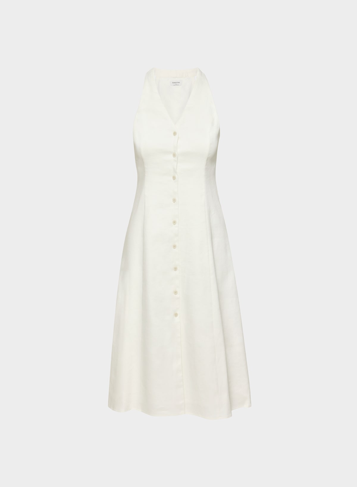 Ventura Linen Halter Dress - Image 3