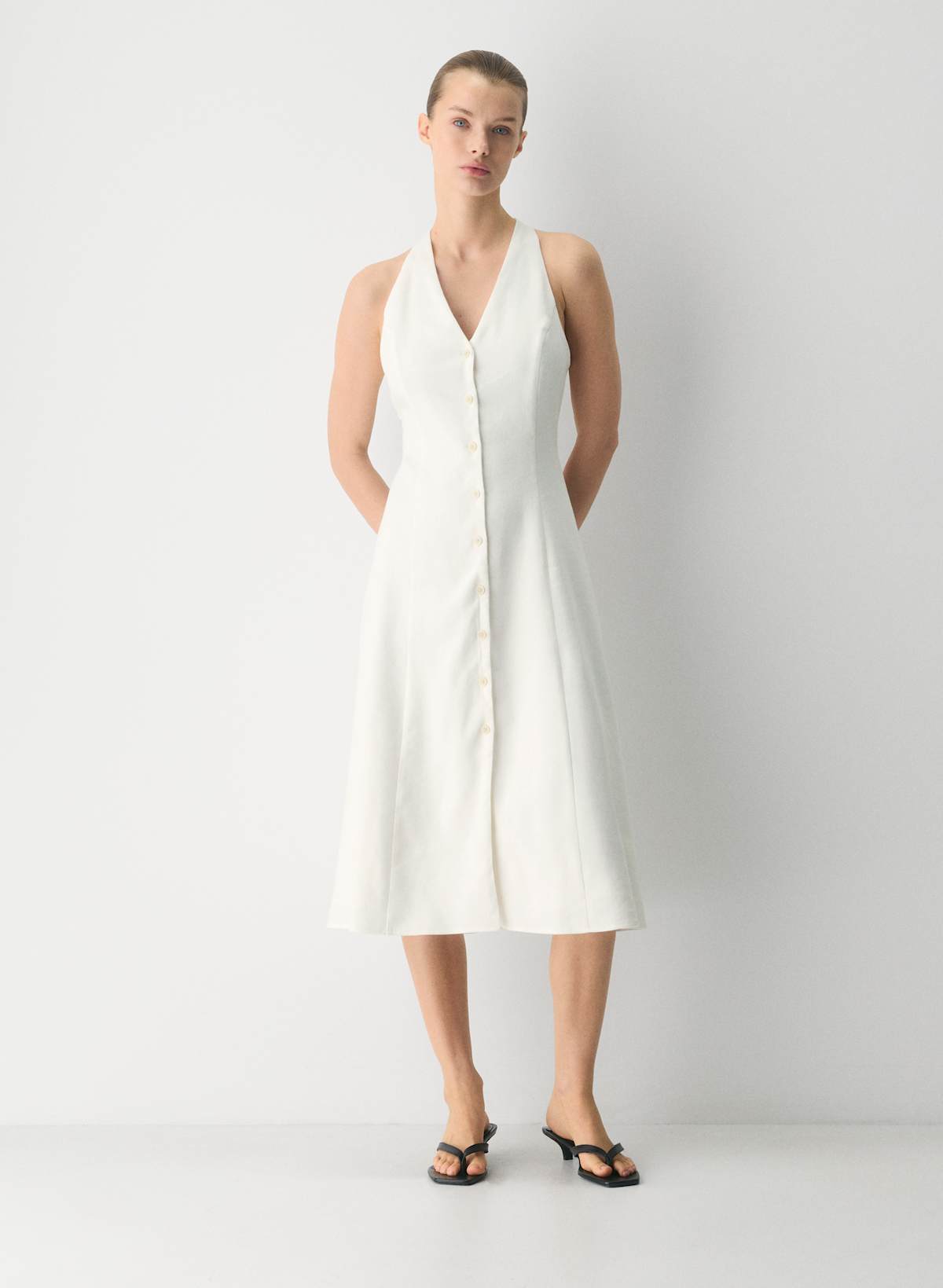 Ventura Linen Halter Dress
