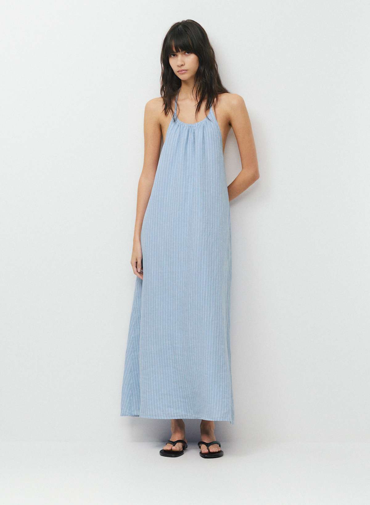 Sunpost Linen Halter Dress - Image 3