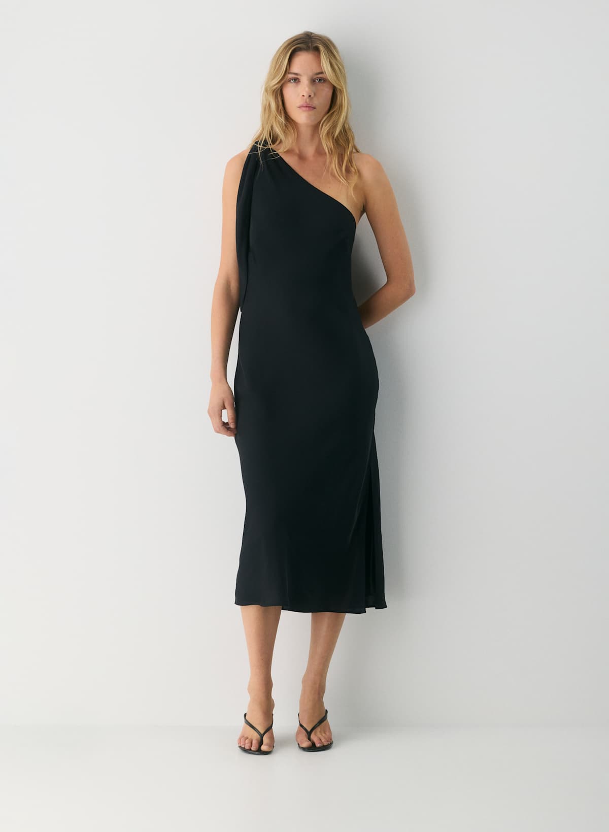 Champagne Satin Dress - Image 2