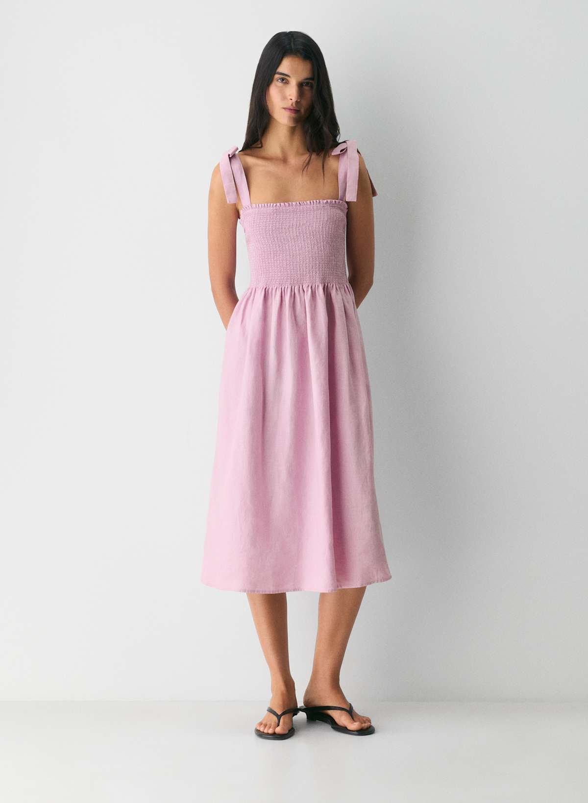 Golden Hour Linen Dress