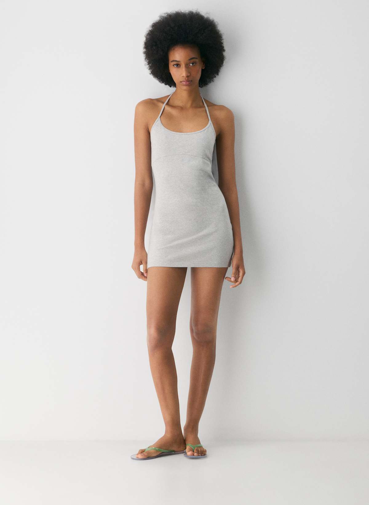Homestretch Smooth Component Halter Dress
