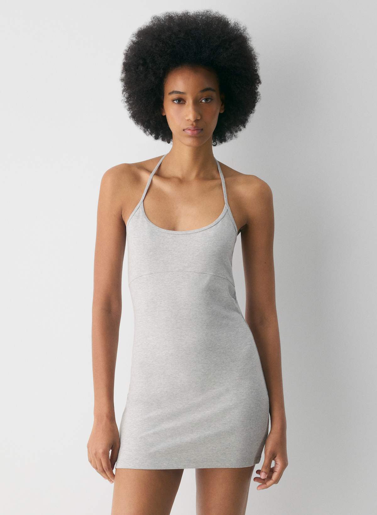 Homestretch Smooth Component Halter Dress - Image 3