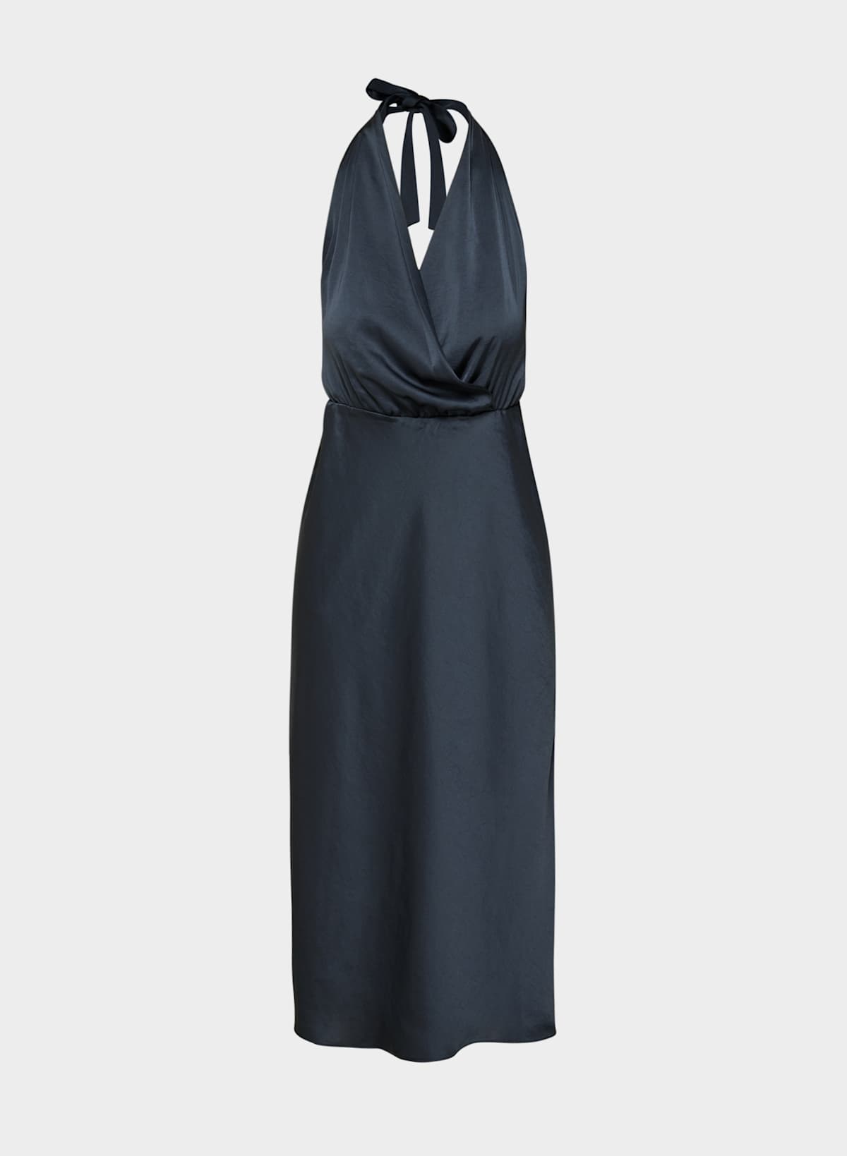 Sprig Satin Halter Dress - Image 2