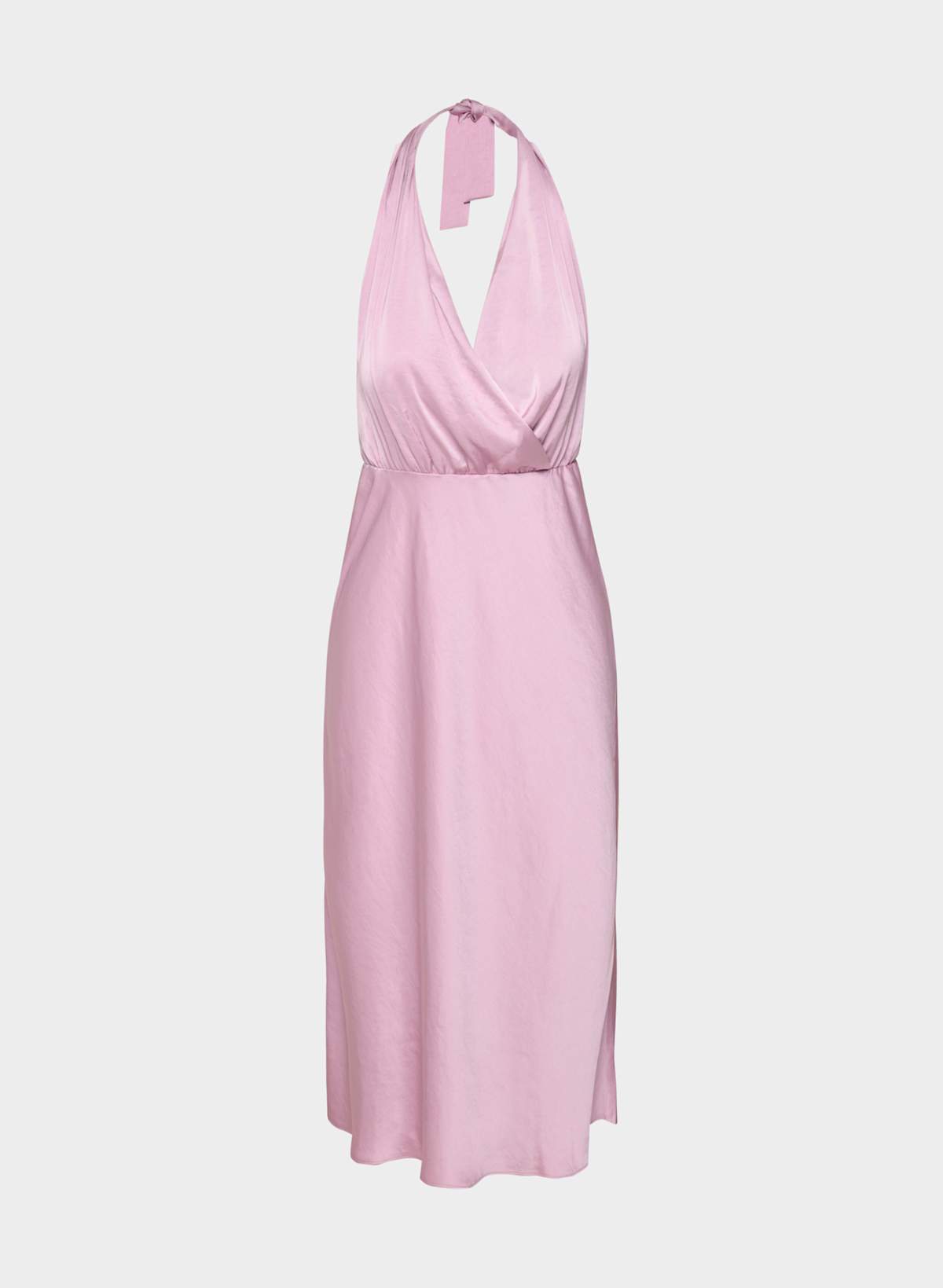 Sprig Satin Halter Dress - Image 3