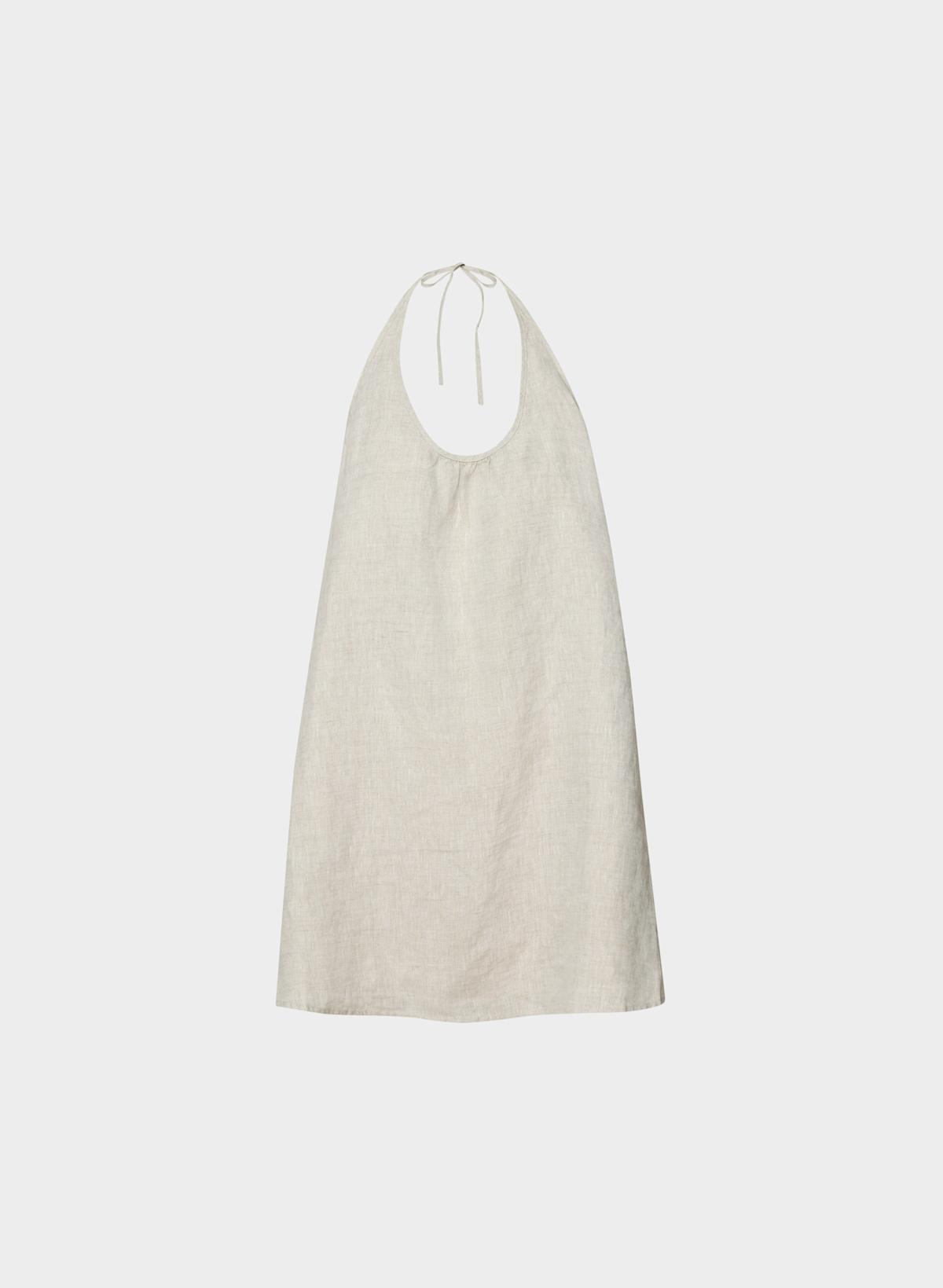 Bora Linen Halter Dress - Image 3