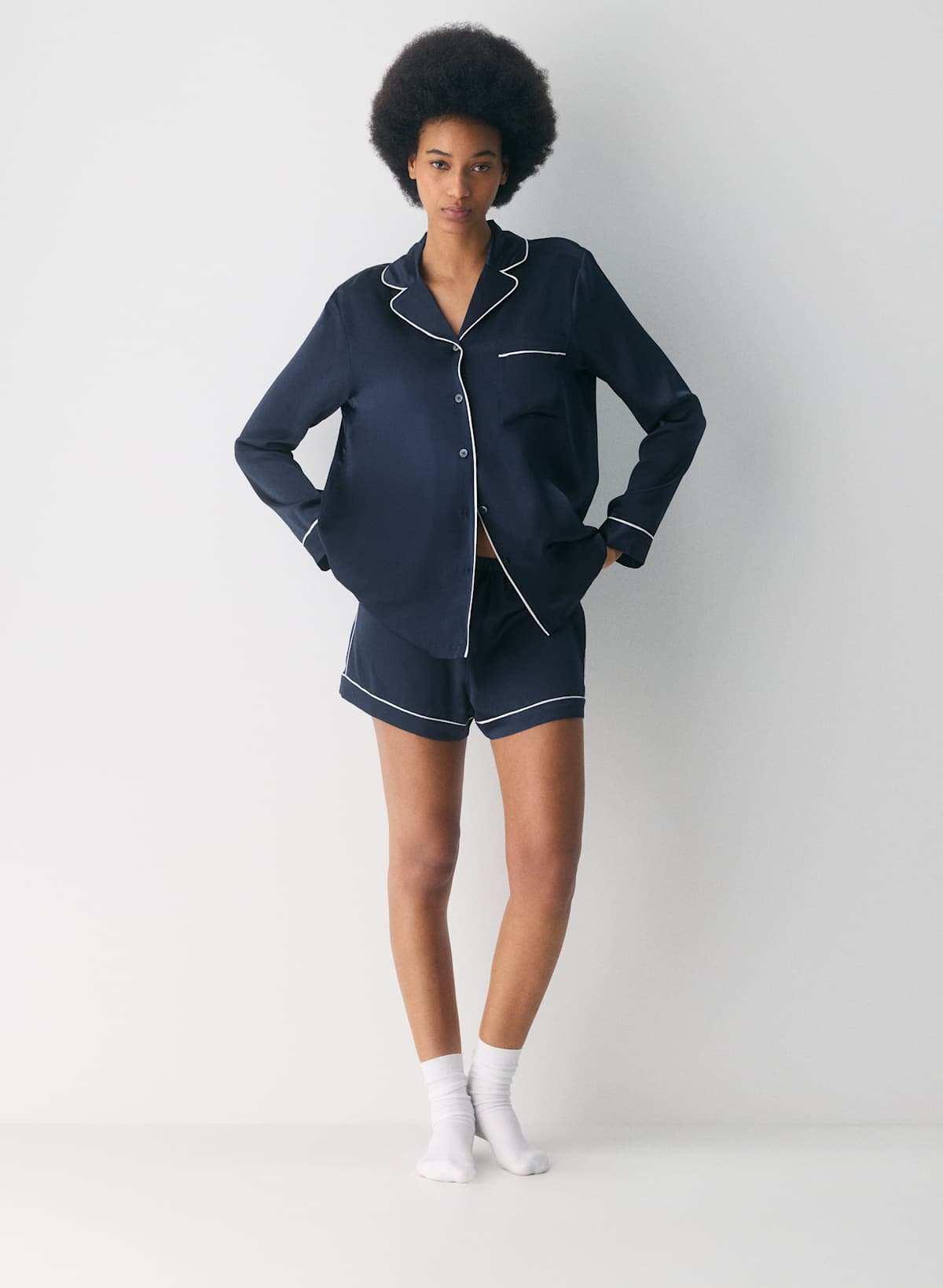 Nightside Silk Pajama Boxer Short