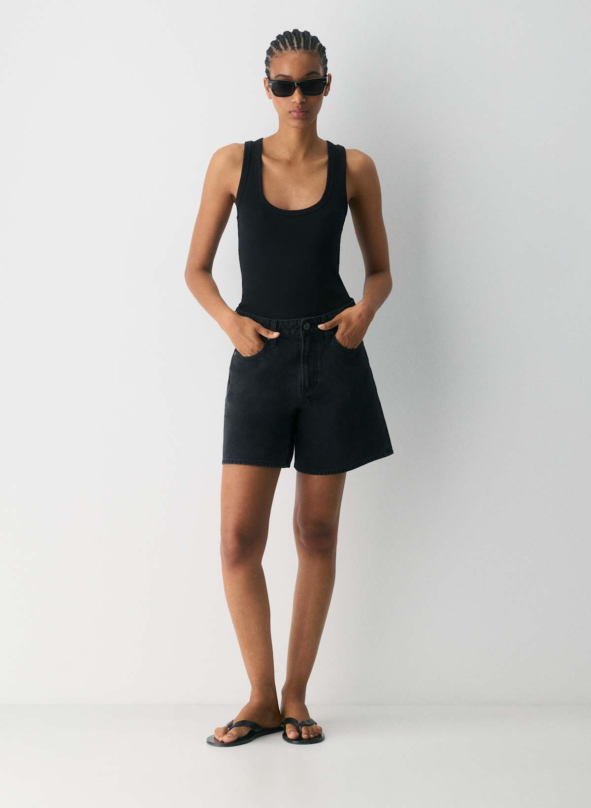 Denim Forum The ‘90s Vintage Hi Mid-Thigh Denim Short