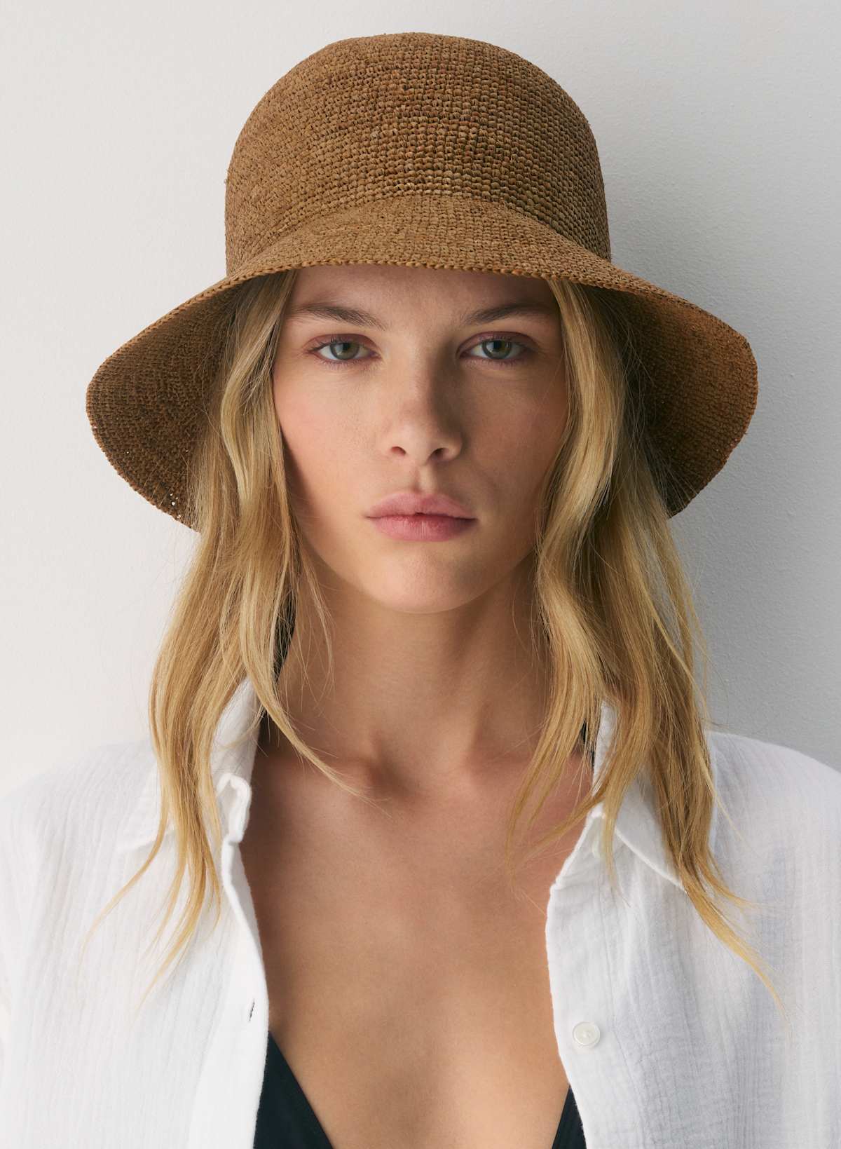 Sunbeam Raffia Mini-Brim Hat