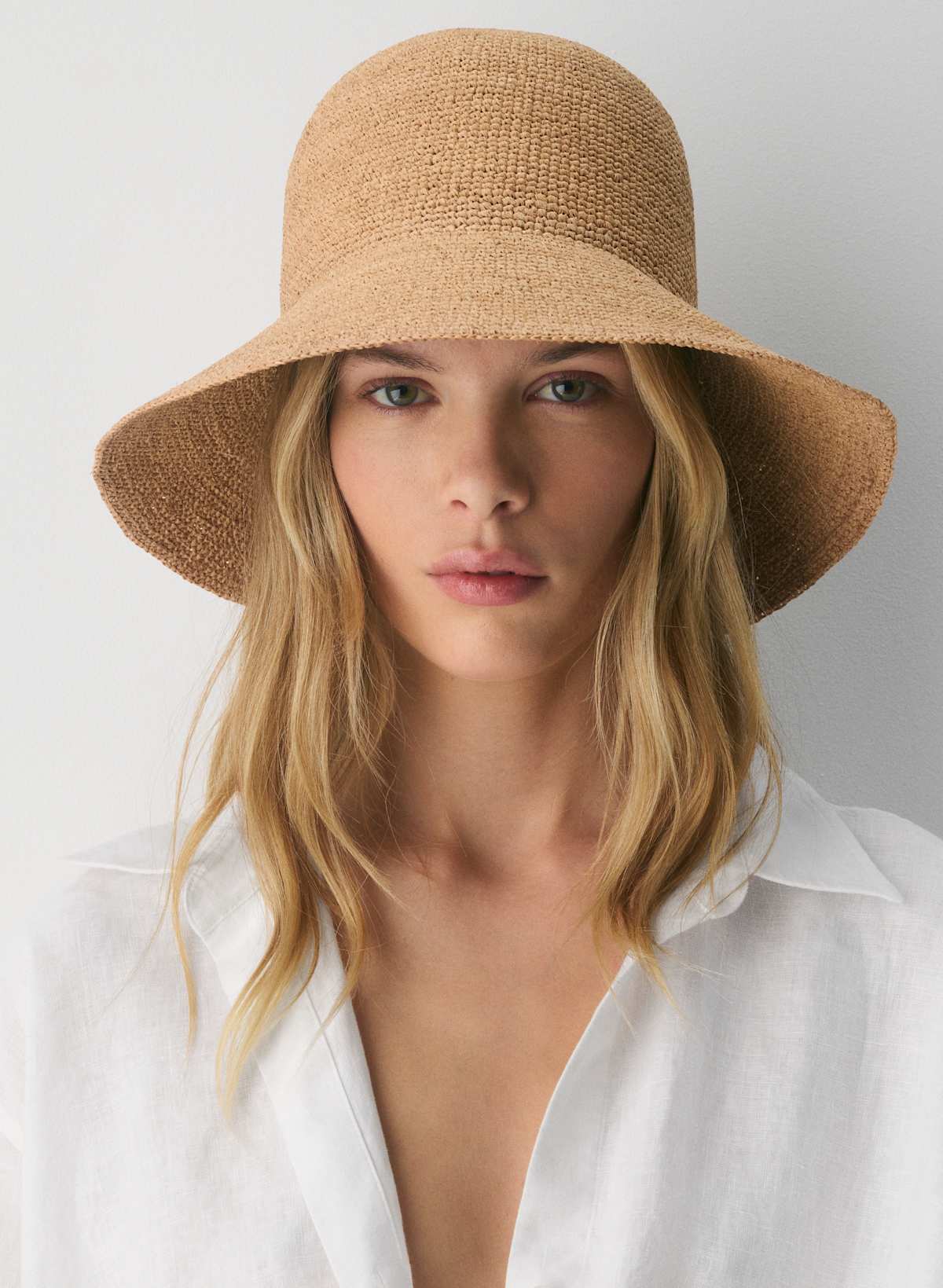 Sunbeam Raffia Short-Brim Hat - Image 2