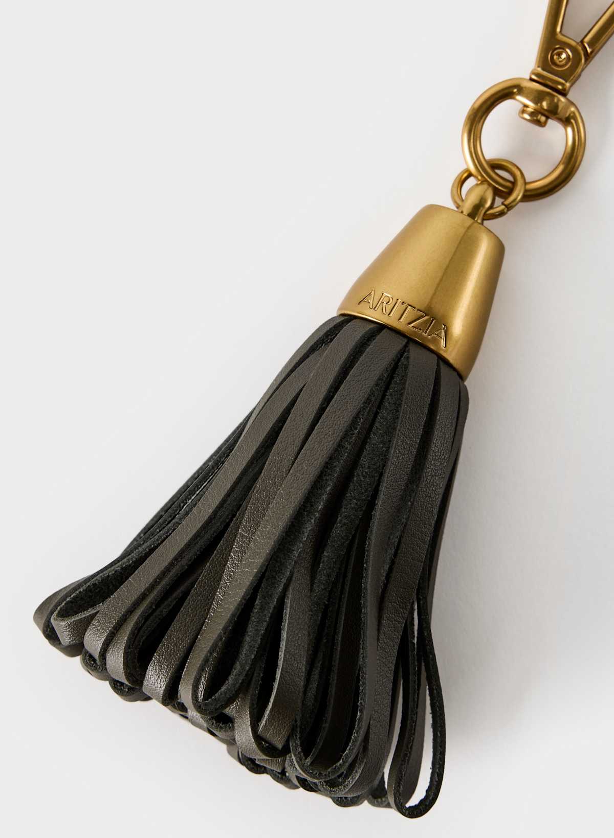 Tassel Leather Bag Charm - Image 3
